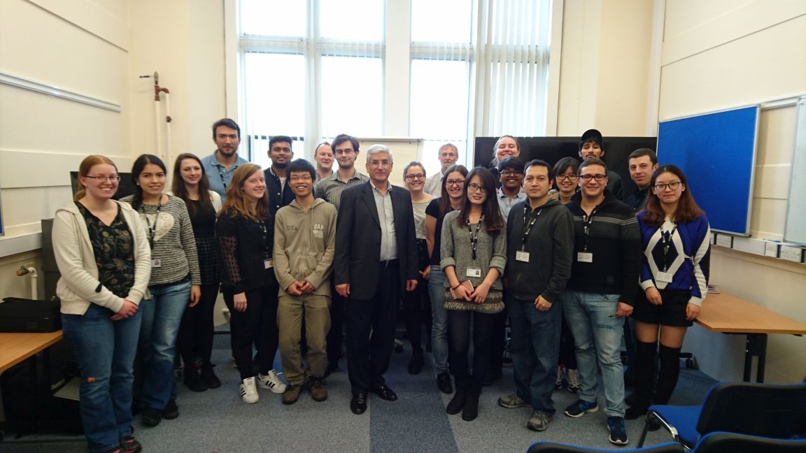 BCFN students with scientists from Oxford Instruments